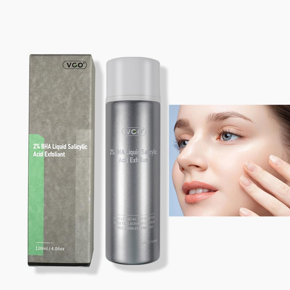 VGO 2% BHA Salicylic Acid Exfoliant Toner for Pore-Clarifying & Skin Renewal, 120ml  4.06oz