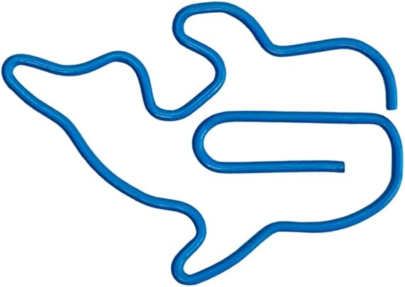 100Pcs Cute Animal Shaped Paper Clips Fun Office Supplies, Blue Whale | Electroplated Fancy Bookmark Paperclips for Organizing Files Notebooks Home School Coworkers Teachers and Students Gifts