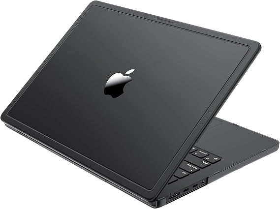 Macaset for MacBook Pro 14 inch Case M5 M4 M3 M2 M1 2026-2021 Laptop Cover | Anti Crack, Space Black, Clear Matte, Fingerprint & Scratch Resistant, Protective Laptop Hard Shell, Ultra Thin, Snap on Fit