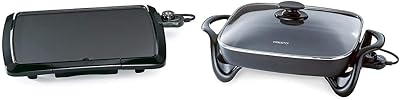 Presto Electric Griddle 07047 and Skillet 06852 Bundle