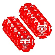 Freud D0506CH Diablo 5-inch by 6 Teeth Fiber Cement Saw Blade, 10-Pack
