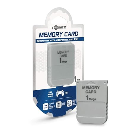 Tomee 1MB Memory Card for for PlayStation 1 | High Speed Memory Card for PS1
