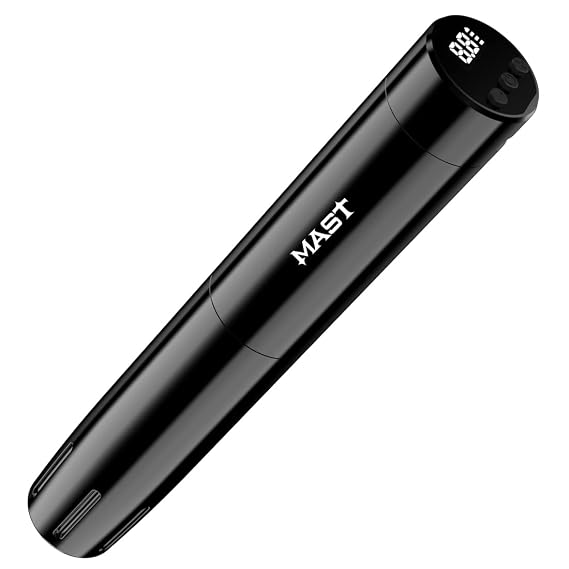 Mast Tour Y22 Cordless Tattoo Pen Machine Kit - Professional Rotary Cartridges Tattoo Pen Lightweight Short Battery Power Supply (Mast Tour Y22 Black)