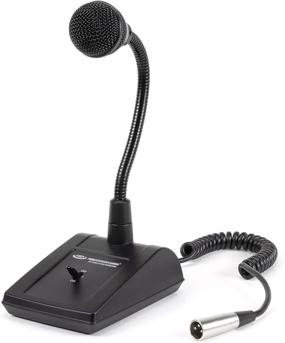 Pure Resonance Audio PTT1 Desktop Push to Talk Microphone