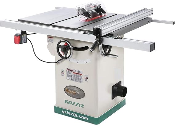 Grizzly Industrial G0771Z - 10" 2 HP 120V Hybrid Table Saw with T-Shaped Fence