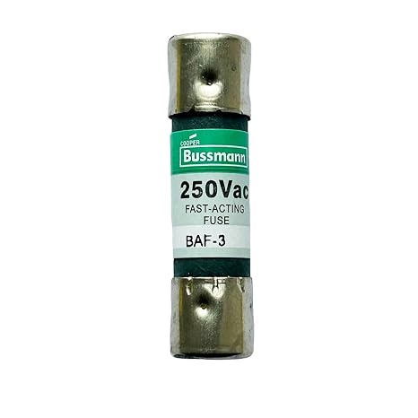 New BAF-3 BAF-3A 250Vac Fast Acting Fuse, Pack of 10