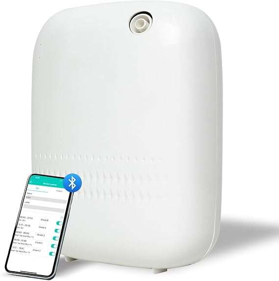 Scent Air Machine for Home, 400ml & 2000 Sq. Ft Coverage, Bluetooth Waterless Essential Oil Diffuser for Essential Oils, Smart Aroma Fragrance Machine for Large Room, Hotel, Spa, Office, Business
