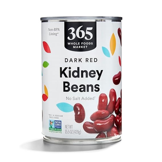 365 by Whole Foods Market, Dark Red Kidney Beans, No Salt Added, 15.5 oz