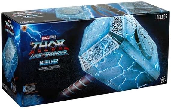 Marvel Legends Series Mighty Thor Mjolnir Hammer Deluxe Replica - Thor Love & Thunder