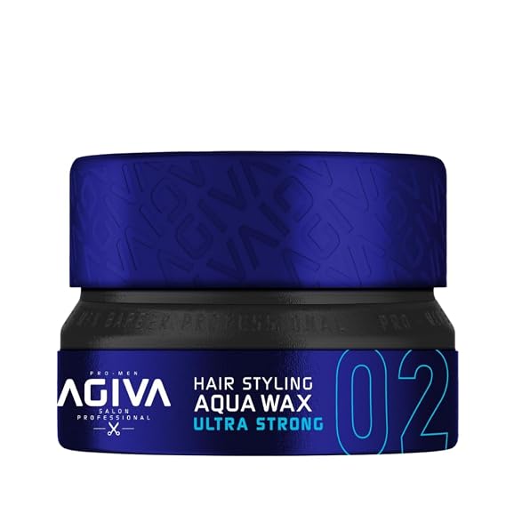Hair Wax 02 NAVY BLUE Aqua Wax Ultra Strong 155mL