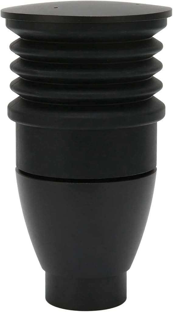Eureka Mignon Coffee Grinder Bean Bin 60g Aluminum Alloy Manual Press Blowing Washing Tool with Silicone Lid for Dosing (Black)