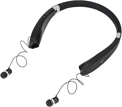 SX-991 Bluetooth Wireless Stereo Neckband Earbuds, Foldable Neck Hanging Type Telescopic Headset, CVC Broadband Noise Reduction, Smart Matching Connection for Tablet, Laptop, Desktop and Cell Phone