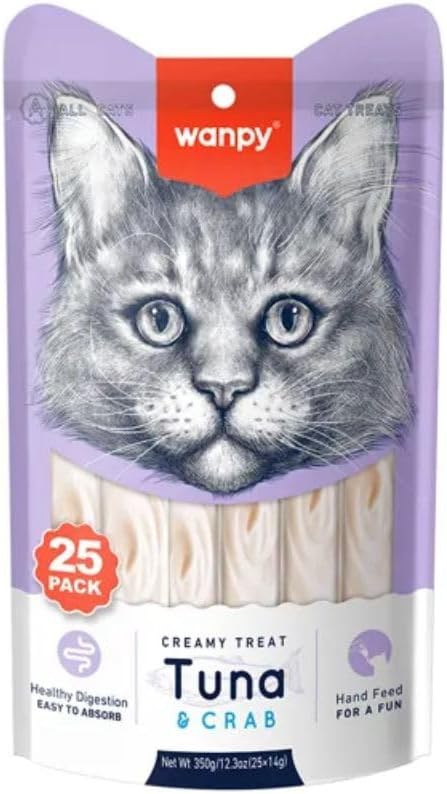 Wanpy Tuna & Crab 25 * 14 g Cream Cat Award