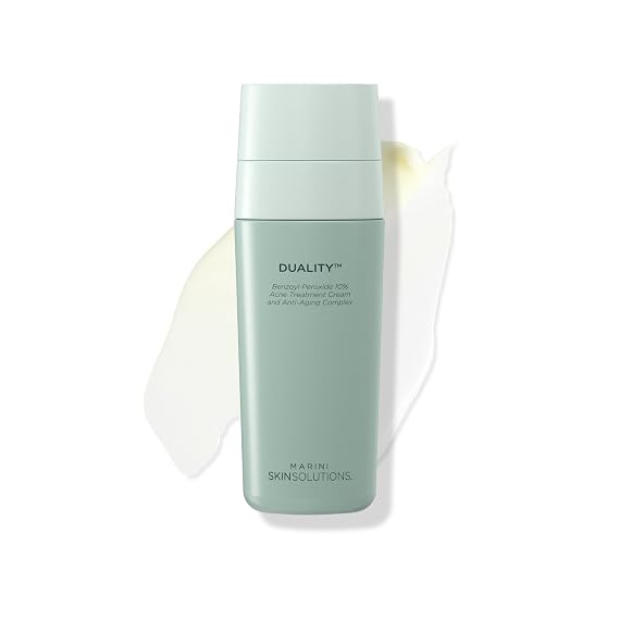 Marini SkinSolutions Duality - Benzoyl Peroxide 10% Acne Treatment Cream & Anti-Aging Retinol - 1 oz