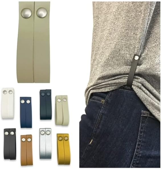 Magnetic Shirt Accessories, Clothing Cinch Clips, T-Shirt Clips, 1 Pair (2 Clips) (Cream)