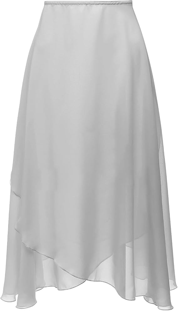 Bezioner Long Ballet Skirt Women Sheer Dance Wrap Skirt Dancewear Adult
