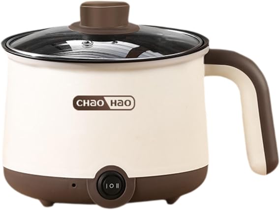 Electric Pot, Compact Tabletop Mini Hotpot, 2 Temperature Settings for Different Applications, Pasta Pot, Non-Stick Inner Pot, Tabletop Cooker, Multipurpose Cooking for Steaming and Steaming