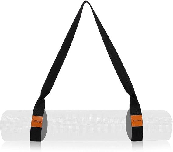 YOGATI Yoga Mat Straps for Carrying | Adjustable Cotton Yoga Strap for Carrying Mats | Fits Standard and Thick Yoga or Pilates Matt | Practical & Perfect Yoga Mat Carrying Strap Design that Lasts