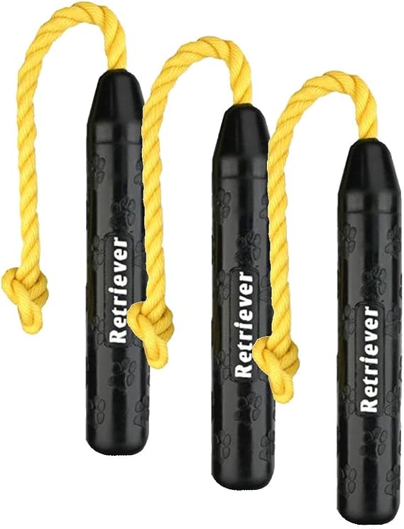Mammoth Pet Products Mamut TireBiterII Retriever Poli Float Halatlı - Doğal Kauçuk Köpek Oyuncakları - Ekstra Uzun İnteraktif Getirme ve Oyun için Köpek Oyuncakları - 11 inç Yüzer (3 paketi)
