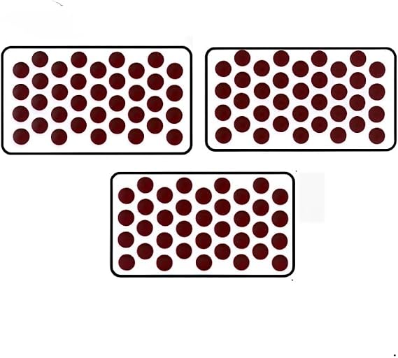 Premium Bindi Sticker Pack |Bindis for Women & Girls |Reusable, Skin-Friendly Bindis | Daily & Festive Wear | Bindi for All Occasions | Pack of 9 | (Maroon AK1, 4mm)