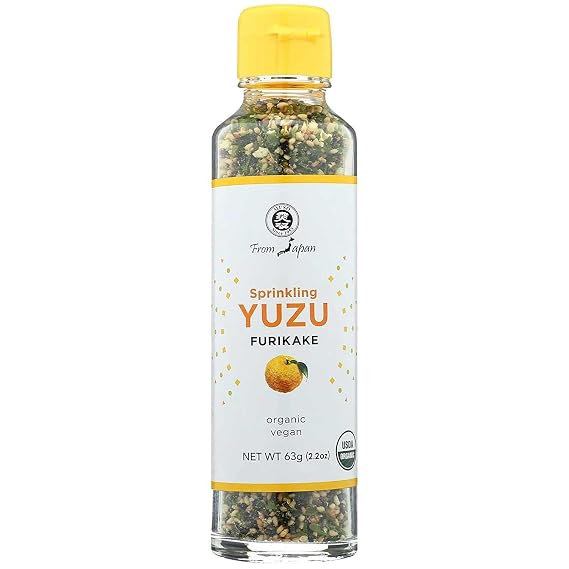 Muso From Japan - Yuzu Furikake Seasoning, USDA Organic, Vegan Friendly, No Additives, Refreshing Citrus Flavor for Rice, Sushi - 2.2 oz (Pack of 1)