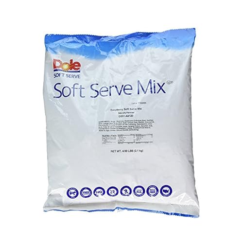 Dole Soft Serve Mix, Raspberry, 4.60 Pound (Pack of 4)