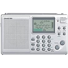 Sangean All in One AM/FM/SW Professional Digital Multi-Band World Receiver Radio with Large Easy to Read Backlit LCD Display