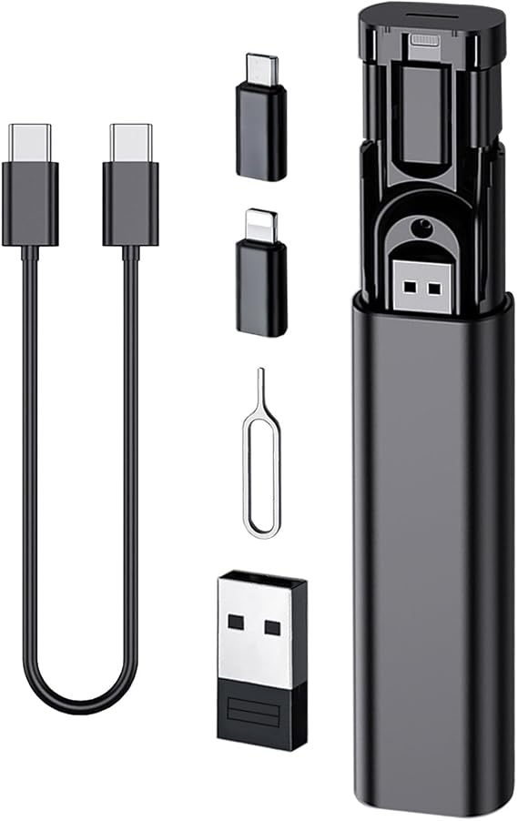 Multi USB Charging Adapter Cable Kit, USB C to Ligh-ting Adapter Box