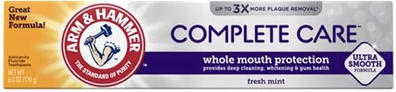 ARM & HAMMER Complete Care Fluoride Anticavity Toothpaste, Fresh Mint 6 oz