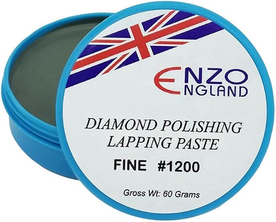 Diamond Lapping Stropping Sharpening Honing Polishing Buffing Cutting Abrasive Compound Paste For Razor Knife Tools Sharp Edge Cutting Blade (1200# FINE)