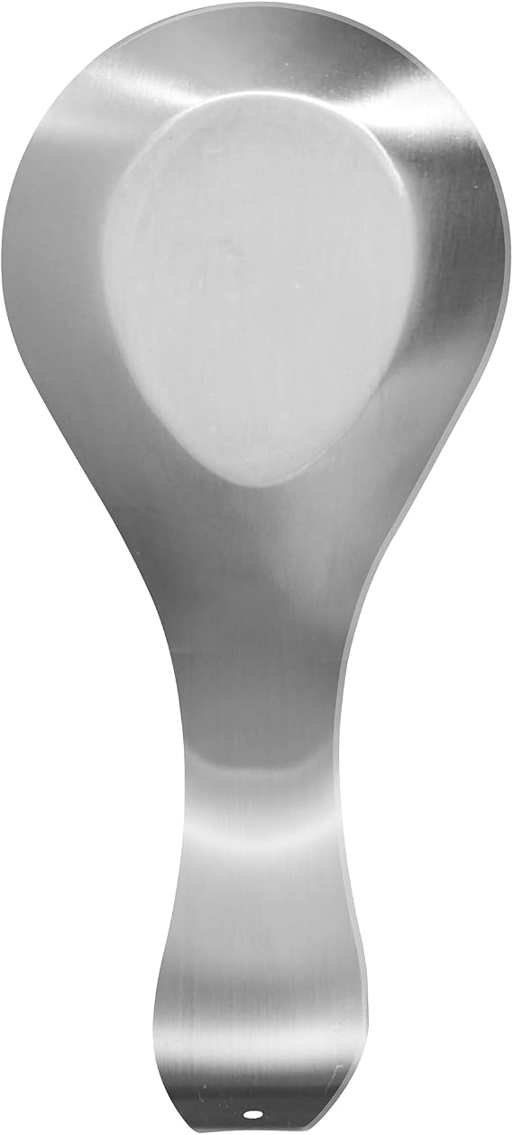 OGGI Stainless Steel Spoon Rest- Long Handle Holds Kitchen Utensils in Place, Great Spoon Rest for Counter, Stove Top, or Coffee Station; Kitchen Accessories, Utensil Rest, Stainless