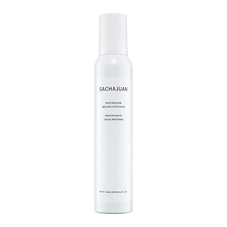 SACHAJUAN Hair Mousse | Lightweight Styling Mousse for Volume, Fullness & Shine | Soft Hold with Natural Movement | Smooth, Weightless Finish | For All Hair Types | 6.8 fl oz
