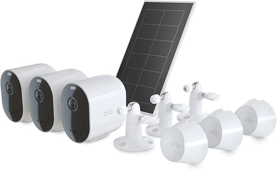 Arlo Pro 4 3 Cam Kit with Bonus Solar Panel