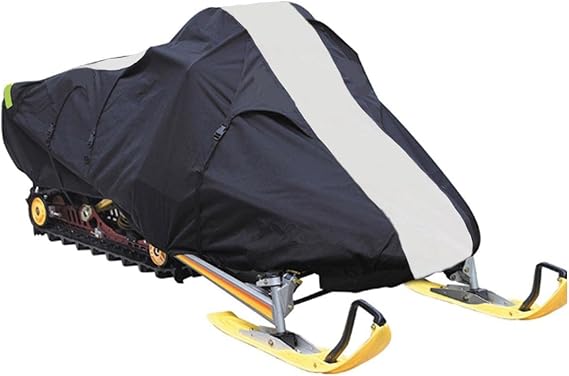 SBU 600D Snowmobile Travel and Storage Cover Compatible for 2014-2018 Model Year Polaris 800 RMK Assault 155 LE Sleds. Slush and Mud Protection