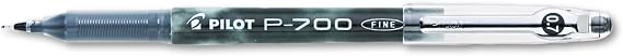 Pilot 38610 P-700 Precise Gel Ink Roller Ball Stick Pen, Black Ink.7mm, Dozen