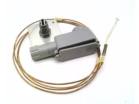 Johnson Controls TE-6315P-1 Series TE-6300 Nickel Temperature Sensor, 1k ohm, Plastic Enclosure, Averaging Mounting Style, 8' Probe Length