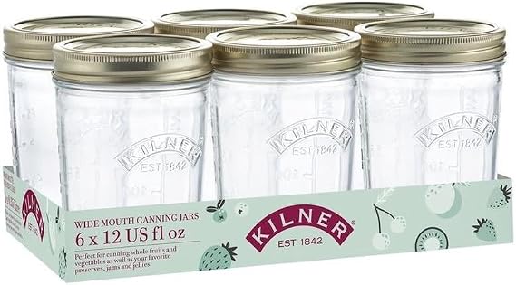 Kilner Wide Mouth Jar - 0.35Ltr (Box 6) Exclusive Set