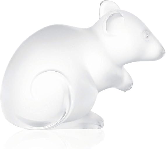 Lalique 1068000 Mouse Figurine, Clear