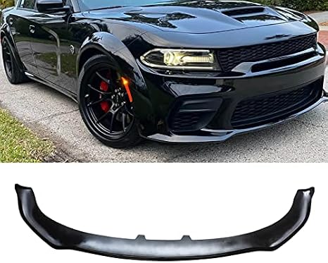 NINTE Front Bumper Lip Fit 2020 2021 2022 2023 Dodge Charger Widebody Gloss Black Bumper Splitter Body kit Spoiler