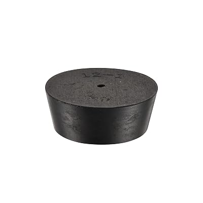 YOKIVE Rubber Stoppers with Hole, Tapered Plugs with High-Temperature Resistance | Protect Hole, Great for Lab Industry Black, 54mm to 64mm