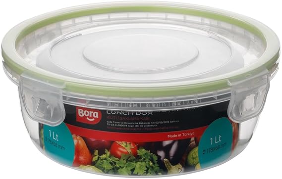 Bora Plastik Click Yuvarlak Saklama Kabı
