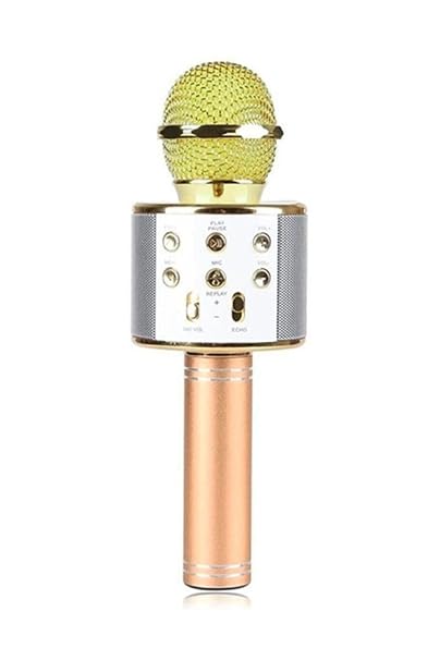 Teknosepetim Yeni Model Sihirli Karaoke Mikrofon Bluetooth Aux Sdkart Hoparlör, Nocolor-5805A1E3