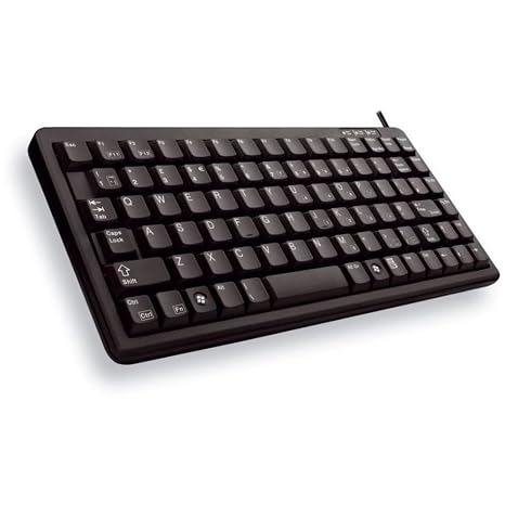 Cherry G84-4100LCAUS-2 Compact Wired Keyboard - PS/2, USB, Black