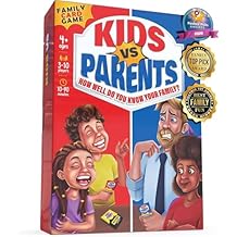 Kids VS Parents A Hilarious Family Game with Conversation Starters & Fun Challenges Card Game for Kids, Teens & Adults | Perfect for Game Night, Travel, or Gifts