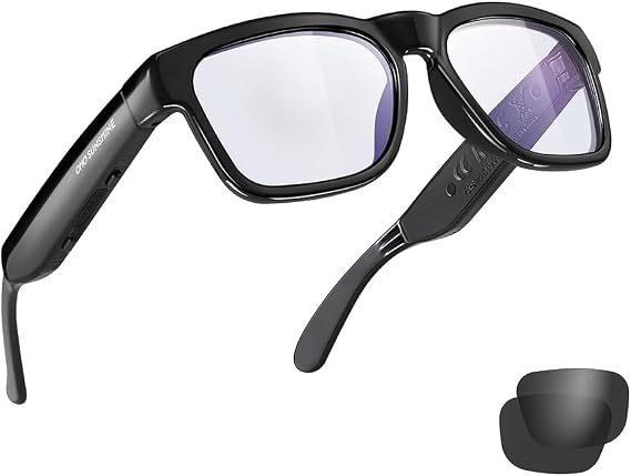 OhO sunshine Bluetooth Audio Sunglasses, Lightweight Open Ear Sport Glasses, 10H Playtime, Water Resistant with Voice Control