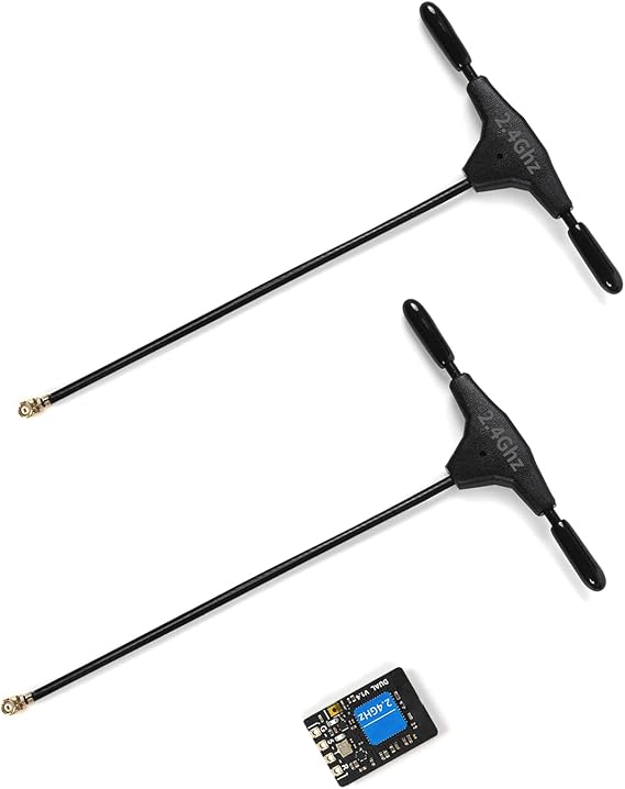 ELRS 2.4G ELRS Double 2.4G ExpressLRS Receiver Transmitter Receiver for FPV Racing Quadcopter Accessories Accurate Reception