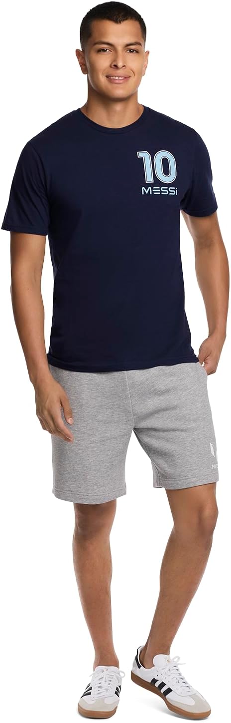Messi Men's Worldwide Legend Tee, Lifestyle Short Sleeve T-shirt, Standard Fit With Graphic