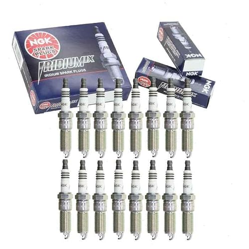 16 pc NGK Iridium IX Spark Plugs compatible with Chrysler 300 5.7L V8 2005-2008