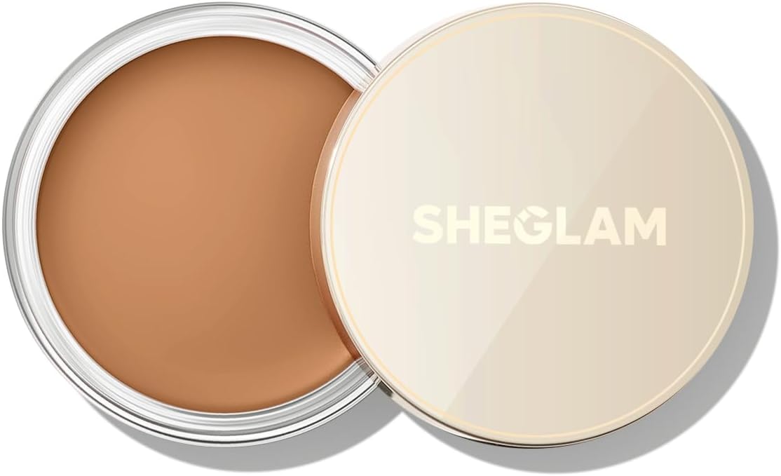 SHEGLAM Silk Haze Cream Bronzer Blendable Cream Makeup with a Lightweight Formula - Customizable Face Makeup for a Natural, Sun-Kissed Glow Long Lasting-Toffee