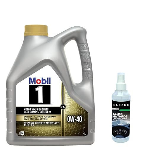 Mobile 1 FS 0W40 Engine Oil 4 L + Carpex Glass Anti-Fog